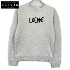 LOEWE　ロエベ　H526Y24J14 ホワイト ロゴ刺繍 クルーネック ロングスリーブ スウェット　Sのサムネイル