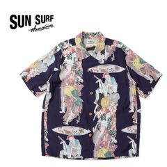 SUN SURF サンサーフ 半袖 アロハシャツ SUN SURF × 葛飾北斎 SPECIAL EDITION “踊り” SS39655のサムネイル