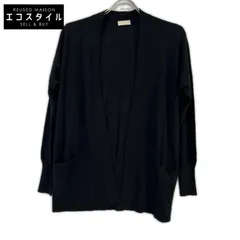 Cruciani　クルチアーニ　ブラック カシミヤ×シルク カーディガン　42のサムネイル