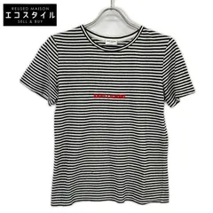 SAINT LAURENT PARIS　サンローランパリ　【国内正規】512444 ボーダー ロゴ入り 半袖Tシャツ　Mのサムネイル