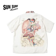 SUN SURF サンサーフ 半袖 アロハシャツ SUN SURF × 葛飾北斎 SPECIAL EDITION “畠山重忠” SS39656のサムネイル