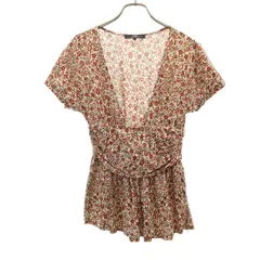 MAX MARA WEEK END LINE マックスマーラウィークエンドライン 花柄 フレンチスリーブ カットソー S ベージュ レディース 古着のサムネイル