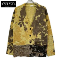 DRIES VAN NOTEN　ドリスヴァンノッテン　23AW イエロー アルパカ×メリノウール フロール カーディガン　Sのサムネイル