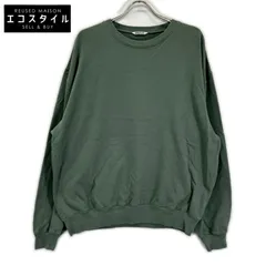 AURALEE　オーラリー　A24SP01HU グリーン コットン SUPER HIGH GAUZE SWEAT P/O　5のサムネイル