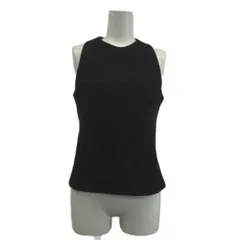 ボディドレッシングデラックス BODY DRESSING Deluxe カットソー ウール 9 黒 ブラック 無地 ラウンドネック ノースリーブ /KK ■ECC002のサムネイル