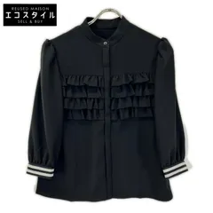 BORDERS at BALCONY　ボーダーズアットバルコニー　BD2311-3C-06 FRILL GEORGETTE BLOUSE ブラウス　36のサムネイル