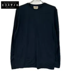 HERMES　エルメス　ブラック コットン ゴルチェ期 長袖Tシャツ　XLのサムネイル