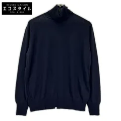 BLAMINK　ブラミンク　7913-230-0223 ネイビー カシミヤ100 タートルネックニットソー　36のサムネイル