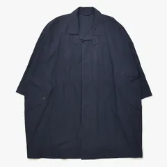 極美品 ISSEI MIYAKE イッセイミヤケ オーバーコート コート ME33-FA017 ネイビー サイズM 中古 4a006003のサムネイル