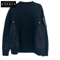 sacai　サカイ　【24年製】SCM-058 Sweat Nylon Twill Pullover ドッキング スウェットシャツ　2のサムネイル