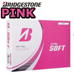 <ナ> 1ダース（12球入） BRIDGESTONE(ブリヂストン)ゴルフボール EXTRA SOFT PINKのサムネイル