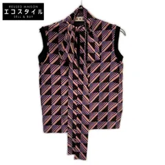 MARNI　マルニ　マルチカラー 総柄 ボウタイブラウス　38のサムネイル