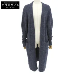 ACNE STUDIOS　アクネ ストゥディオズ　ボタンレス ロング ニット カーディガン モヘア混 レディース ネイビー XXS 19MC53　XXSのサムネイル