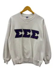 RUSSELL ATHLETIC (ラッセルアスレティック) ワッペンスエット トレーナー シグマシグマシグマ 古着 ビンテージ XL ホワイト メンズ/078のサムネイル