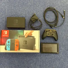 ÷【ゲームソフトゲーム機】【ジャンク品】Nintendo Switch 本体 HAC-001 ドック ACアダプター HDMIケーブル コントローラー 外箱付き【6】のサムネイル