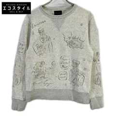 GLADHAND　グラッドハンド　BYGH-16-AW-14 ベージュ  ヴィンテージフィニッシュ加工 ハンドペイント GLADDEN スウェット　Sのサムネイル