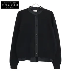 MONCLER　モンクレール　22年 ブラック TIND ナイロン切替ウール カーディガン　Mのサムネイル