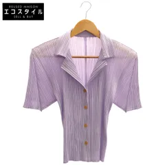 PLEATS PLEASE　プリーツプリーズ　PP01-JJ602 ライトパープル ショートスリーブシャツブラウス　3のサムネイル