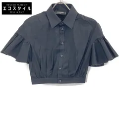 DSQUARED2　ディースクエアード　23年製 S75DL0830 ブラック ベルスリーブ ショートスリーブシャツ　38のサムネイル