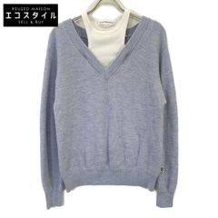 ALEXANDER WANG　アレキサンダーワン　ライトブルー CA00985 レイヤードニット　S