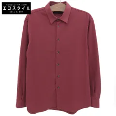 jun hashimoto　ジュンハシモト　ポリエステル×レーヨン ボタンダウン ロングスリーブ シャツ トップス メンズ レッド 4　4のサムネイル