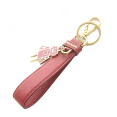 プラダ PRADA ロボット レザー キーホルダー チャーム 赤 レッドのサムネイル