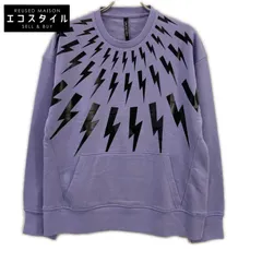 NeilBarrett　ニールバレット　21SS パープル プリント サンダー柄 トレーナーのサムネイル
