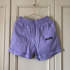 62　ロキシー ロクシー ROXY ハーフパンツ ボトム　ショートパンツ　パンツ　pants　ボトム　bottom　ボトムス　ラベンダー　刺繍　花柄　短パン　お呼ばれ　デート　オフィスカジュアル　食事会　可愛い　お出かけのサムネイル