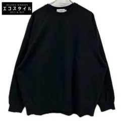 Graphpaper　グラフペーパー　GM241-70142 ブラック Ultra Compact Terry Crew Neck Sweater クルーネックスウェット　Sのサムネイル