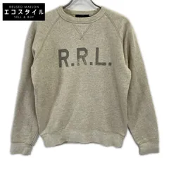 RRL　ダブルアールエル　782895512001 ベージュ/オートミール コットン混 フロントロゴ フリーススウェットプルオーバー　Sのサムネイル
