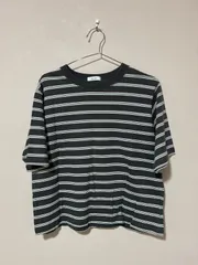 ☆363☆ niko and... マルチボーダー Tシャツ L ビッグシルエット オーバーサイズ S222TC01AD266891のサムネイル