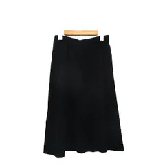 ソニアリキエル SONIA RYKIEL ニット フレア スカート ロング ケーブル編み ブラック 黒 /KT9のサムネイル