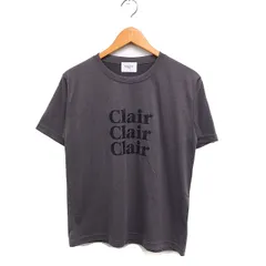 ルージュヴィフ Rouge vif Anne ロゴプリント Tシャツ カットソー 半袖 丸首 チャコール /FT49のサムネイル