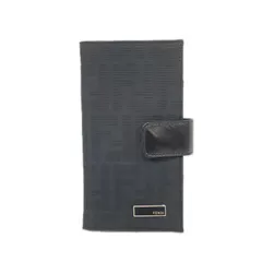 FENDI フェンディ ズッカ柄 キャンバス×レザー 長札入れ 2289-30159-099 ブラックのサムネイル
