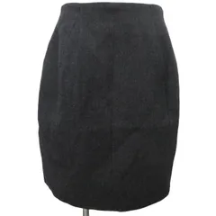 カルヴェン CARVEN 美品 リネン混 ウール スカート グレー 38 Mのサムネイル