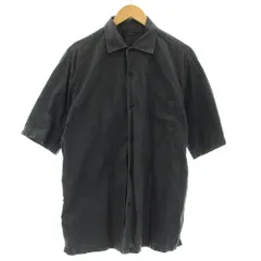 ゼニア Zegna 半袖 シャツ ストライプ L グレー /☆Gのサムネイル