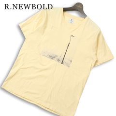 R.NEWBOLD ポールスミス 春夏★ 半袖 プリント Vネック Tシャツ カットソー Sz.L メンズ