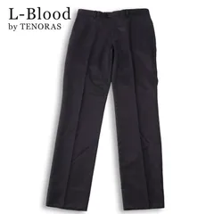 L-Blood by TENORAS メンズティノラス 通年★ 微光沢 スリム スラックス パンツ Sz.M メンズのサムネイル