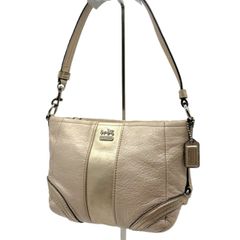 COACH】ワンショルダー ホーボー レザー メタリックベージュ Y2K A4 