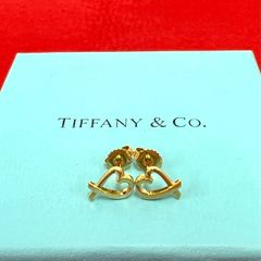 最安 廃盤レアTIFFANY ティファニー LOVEラブ ピアス ローズゴールド