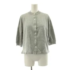 シンゾーン Shinzone 24SS SUVIN HALF SLEEVE CARDIGAN ニットカーディガン 六分袖 クルーネック F0 グレー 24MMSNI02 /KUのサムネイル