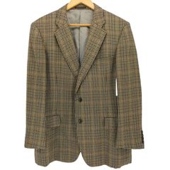バーバリーズ BURBERRYS 紺タグ ハウンドトゥース チェック 2B ウール テーラードジャケット メンズ 98-88-175AB6のサムネイル