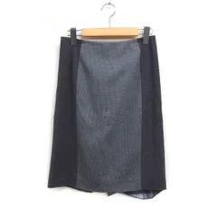 ポールスミス ブラック レーベル Paul Smith BLACK LABEL 国内正規品 切替 タイト スカート ひざ丈 スリット 38 グレー 灰 /FT36のサムネイル