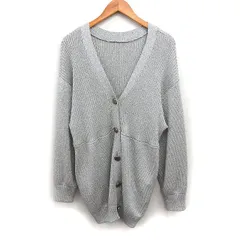 スタイリング styling/ ラメブレンド ニット カーディガン Vネック F グレー 灰 /FT14のサムネイル