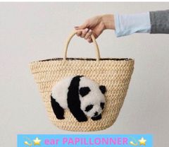 未使用！イアパピヨネ ear PAPILLONNER かごバッグ ナマケモノ - メルカリ