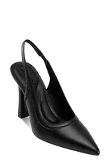 ダナ キャラン ニューヨーク レディース シューズ ヒール DKNY Cinette Slingback Pointed Toe Pump Black ブラックのサムネイル