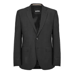 ボス メンズ アウター ジャケット・ブルゾン Boss Mens HJasper Luxury Suit Jacket Dark Grey グレーのサムネイル