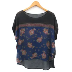 ケーティー キヨコ タカセ  K.T KIYOKO TAKASE カットソー Tシャツ 半袖 花柄 15 ブルー 青 /KT3のサムネイル