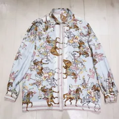 LOEWE ロエベ 乗馬 シルク 長袖シャツ L マルチカラー M10-k046のサムネイル