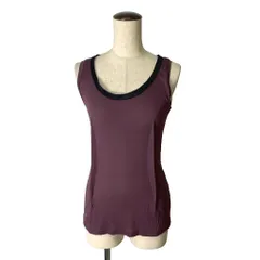 ランバン LANVIN ノースリーブカットソー タンクトップ XS パープル系 ■GY99のサムネイル